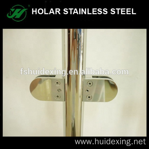 Stainless steel glass clamps for stairs handrail